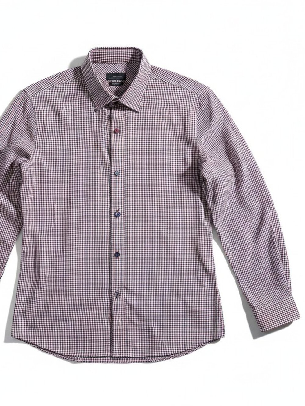 Zara Man Multi Color Slim Fit Shirt Large